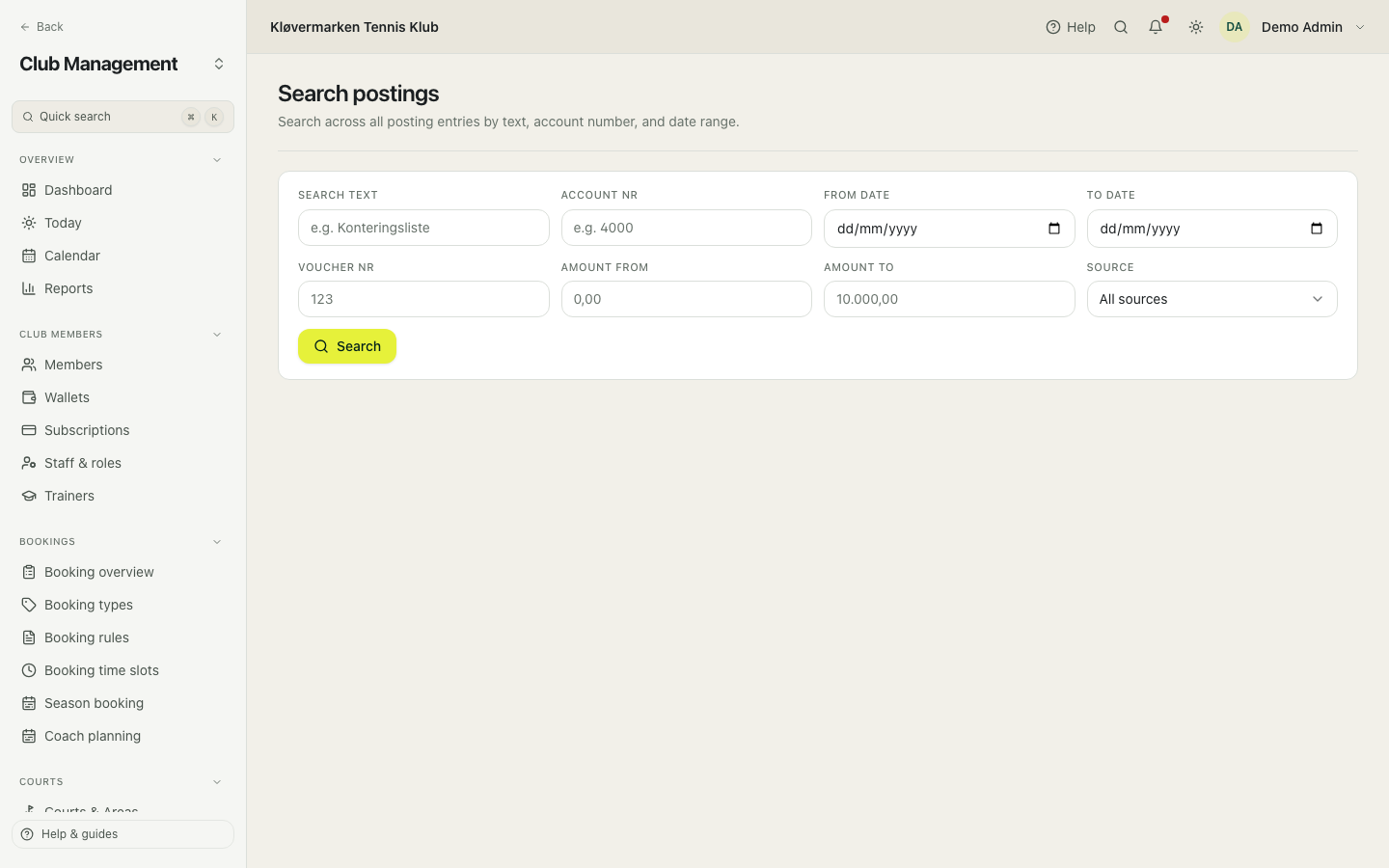 Posting search.